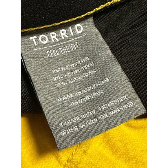 NEW Torrid Womens Size 20R Bombshell Skinny High-Rise Corduroy Pant Bright Gold - Picture 6 of 7